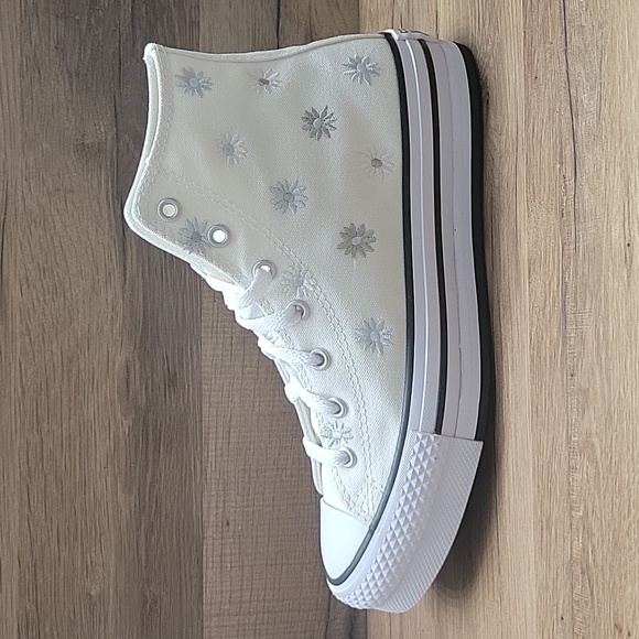 Converse Women's White High-Top Sneakers - Picture 6 of 15